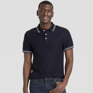 Goodfellow Navy Blue Polo XL NWT